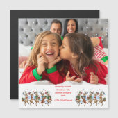 Foto Pret Marcherende Stampende Kerst Rendieren (Voorkant / Achterkant)