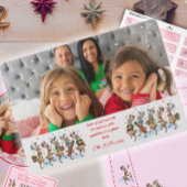 Foto Pret Stampende Rendieren Feestdagenkaart