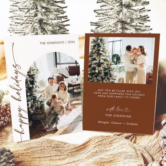 Foto Prettig Kerst Modern Kerstkaart Kaart