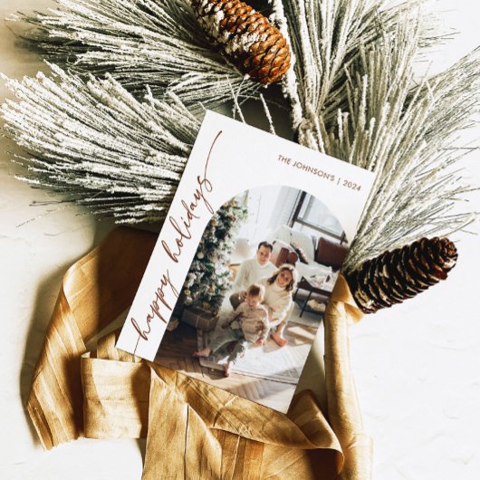 Foto Prettig Kerst Modern Kerstkaart Kaart