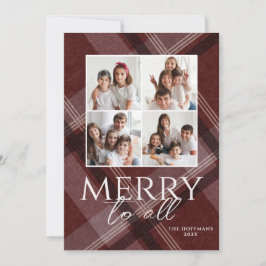 Foto Prettig Kerstfeest aan Iedereen Bourgondië Feestdagenkaart