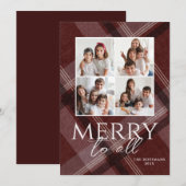 Foto Prettig Kerstfeest Bourgondië Feestdagenkaart (Voorkant / Achterkant)