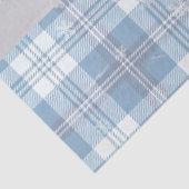 Foto Prettig Kerstfeest Elegant Blauw  Tissuepapier (Detail)