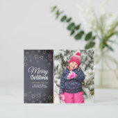 Foto Prettig kerstfeest Feestdagenkaart (Staand voorkant)