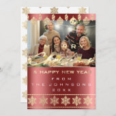 Foto prettig kerstfeest nieuwjaar Bourgogne Feestdagenkaart (Voorkant / Achterkant)