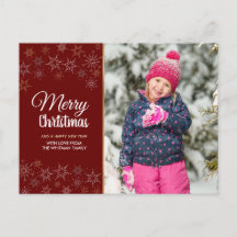 Foto Prettig kerstfeest Rood