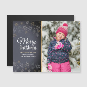 Foto Prettig Kerstfeest Vakantie Magneet Magnetische Uitnodiging