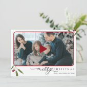 Foto Prettig Kerstmis QR-code Vakantievideoboodsch (Staand voorkant)