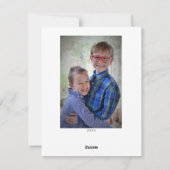 Foto Prettige feestdagen Muisfamilie Feestdagenkaart (Achterkant)