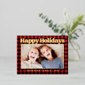 Foto Prettige feestdagen Pset Pattern (Staand Voorkant)