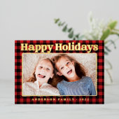 Foto Prettige feestdagen Pset Pattern (Staand Voorkant)