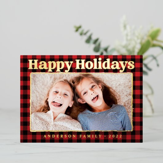 Foto Prettige feestdagen Pset Pattern (Staand Voorkant)