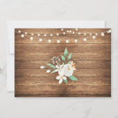 Foto Prijs Rustic Wood Sunflower Kaart (Achterkant)