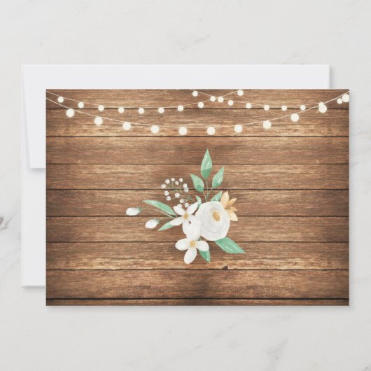 Foto Prijs Rustic Wood Sunflower Kaart (Achterkant)