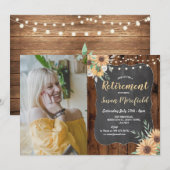 Foto Prijs Rustic Wood Sunflower Kaart (Voorkant / Achterkant)