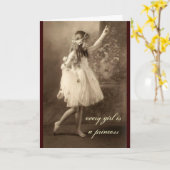  foto Princess Dance Wenskaart Kaart (Gele Bloem)