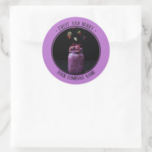 Foto productpromotie Paars Ronde Sticker