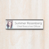 Foto Professional Kantoor Name Bord Deurbord Deurbordje (Voorkant)