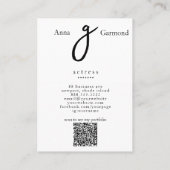 *~* Foto Professional Simple AP31 QR Minimal Visitekaartje (Achterkant)