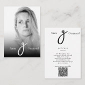 *~* Foto Professional Simple AP31 QR Minimal Visitekaartje (Voorkant / Achterkant)