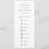 Foto Programma Icoon met Menu Bruiloft (Voorkant)