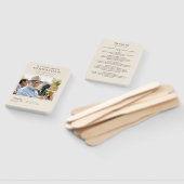 Foto programma rouwplechtigheid handwaaier (Niet-gemonteerd)