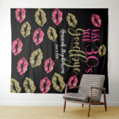 foto-prop afscheid aan je 30'er virtuele feestje wandkleed (In Situ (horizontaal))