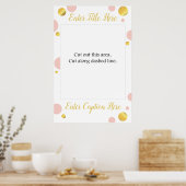 Foto Prop Frame Poster Roze Goud Stippen (Keuken)