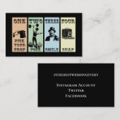 Foto Prop Sign Party Visitekaartje (Voorkant / Achterkant)