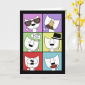 Foto Props Katten Kaart (Gele Bloem)