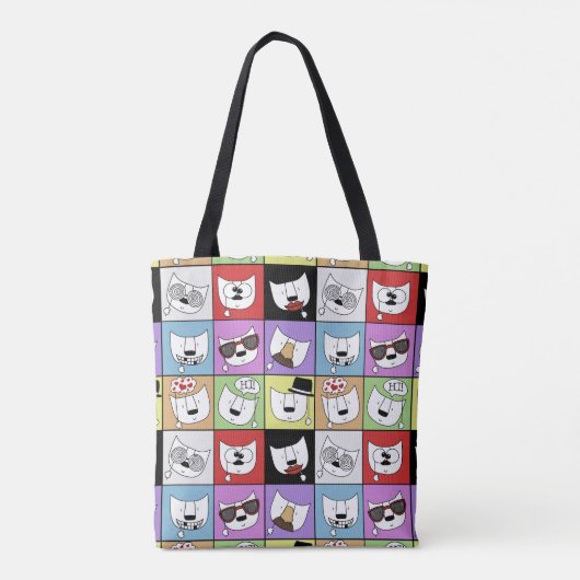 Foto Props Katten Tote Bag (Achterkant)