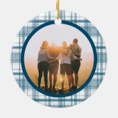 Foto Pset Blue Memorial Two Keramisch Ornament (Achterkant)