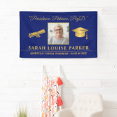 Foto PsyD Afstuderen 2025 Quote blauw en goud Spandoek (Insitu)