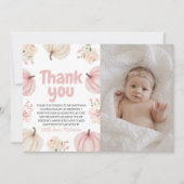 Foto Pumpkin Verjaardag Bedankt Card Kaart (Voorkant)