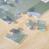 FOTO puzzel bruiloft Jubileum groen thema Legpuzzel (Zijkant)