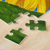 Foto Puzzle in een Field of Sunflower Legpuzzel (Zijkant)