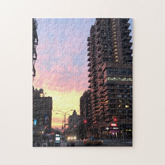 Foto Puzzle Upper West Side Sunset NYC New York Legpuzzel (Verticaal)