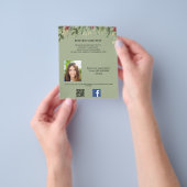 Foto qr code beauty make-up kerst promotie flyer (Hand)