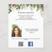 Foto qr code beauty make-up kerst promotie flyer (Voorkant)