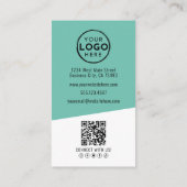 Foto QR Code Bedrijfslogo Verticaal Visitekaartje (Achterkant)