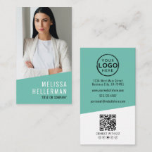 Foto QR Code Bedrijfslogo Verticaal