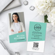 Foto QR Code Bedrijfslogo Verticaal