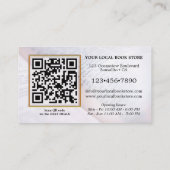Foto QR-code Boeken Retail Bedrijfskaart Visitekaartje (Achterkant)