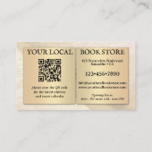 Foto QR-code Boeken Winkel Visitekaartje (Achterkant)