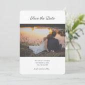 Foto QR-code Bruiloft Bewaar de datum Save The Date (Staand voorkant)