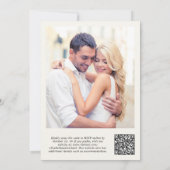 Foto QR Code Cream Achtergrond Vellum Overlay Kaart (Achterkant)