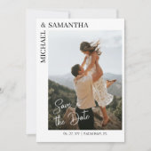 Foto QR-code De datum opslaan Kaart (Voorkant)