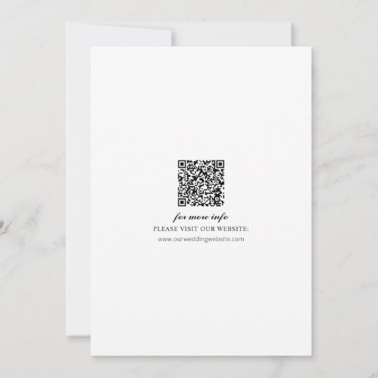 Foto QR-code De datum opslaan Kaart (Achterkant)