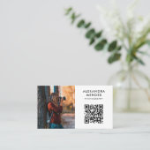 Foto QR Code, Fotograaf Fotografie Visitekaartje (Staand voorkant)