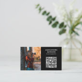 Foto QR Code, Fotograaf Fotografie Visitekaartje (Staand voorkant)